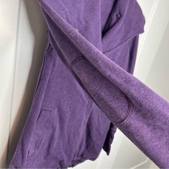 Lululemon Gratitude Wrap Purple Heathered Deep Zinfandel Jacket Size 2 - Picture 5 of 10